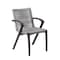 Armen Living Nabila Outdoor Dark Eucalyptus Wood and Gray Rope Dining Chairs, PK2 840254333420 - alternate 6